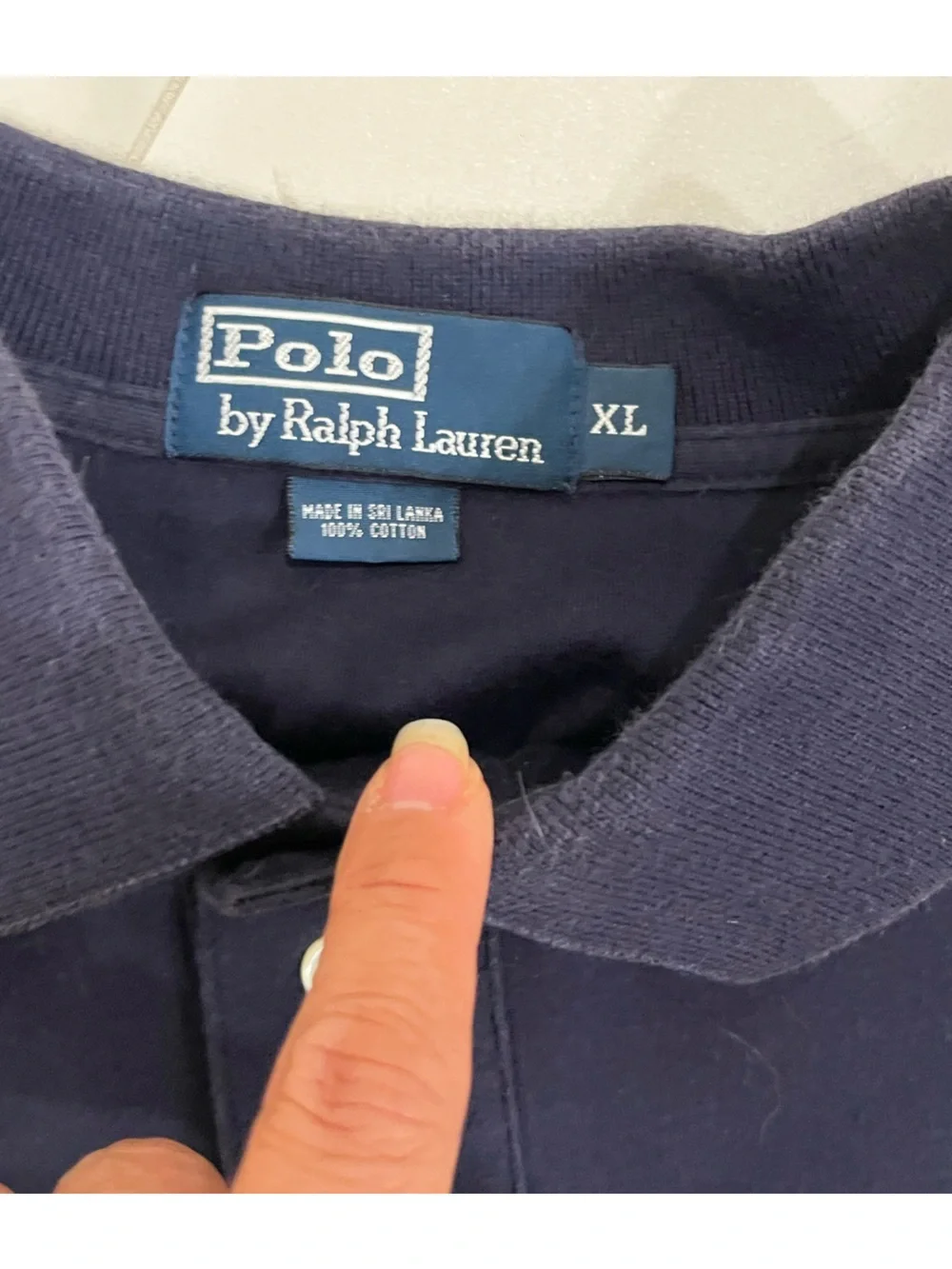 Polo by Ralph Lauren Navy Short-Sleeve Classic Polo with Red Pony xl